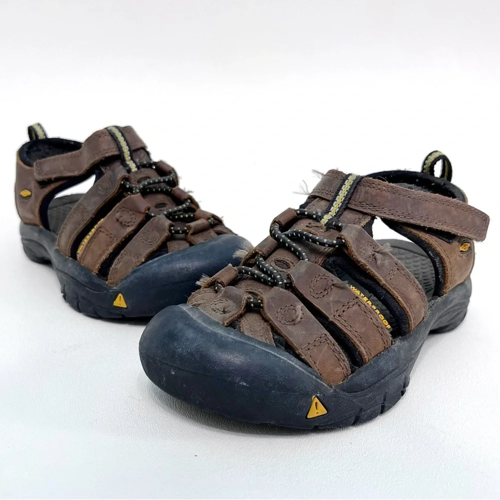 keen | newport waterproof hiking sandal shoes brown leather 11